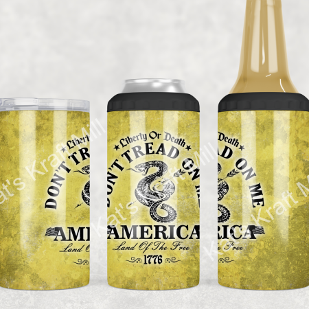 Don't Tread on Me - 4 in 1 Can Cooler / Tumbler