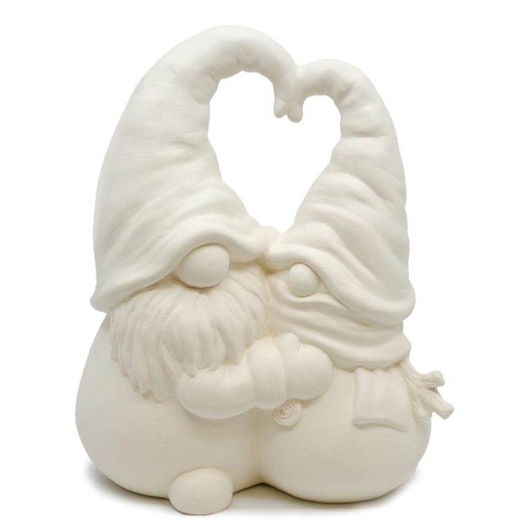 Gnome and Snowman hugging